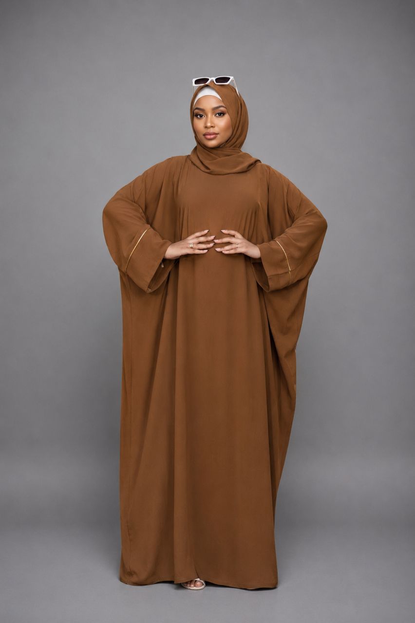 Abaya Oversize Marron Chocolat